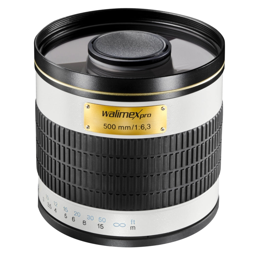 500/6,3 Obiettivo fotografico a specchio per DSLR compatibile con Nikon F, lunghezza focale di 500 mm, per fotocamera full-frame e APS-C