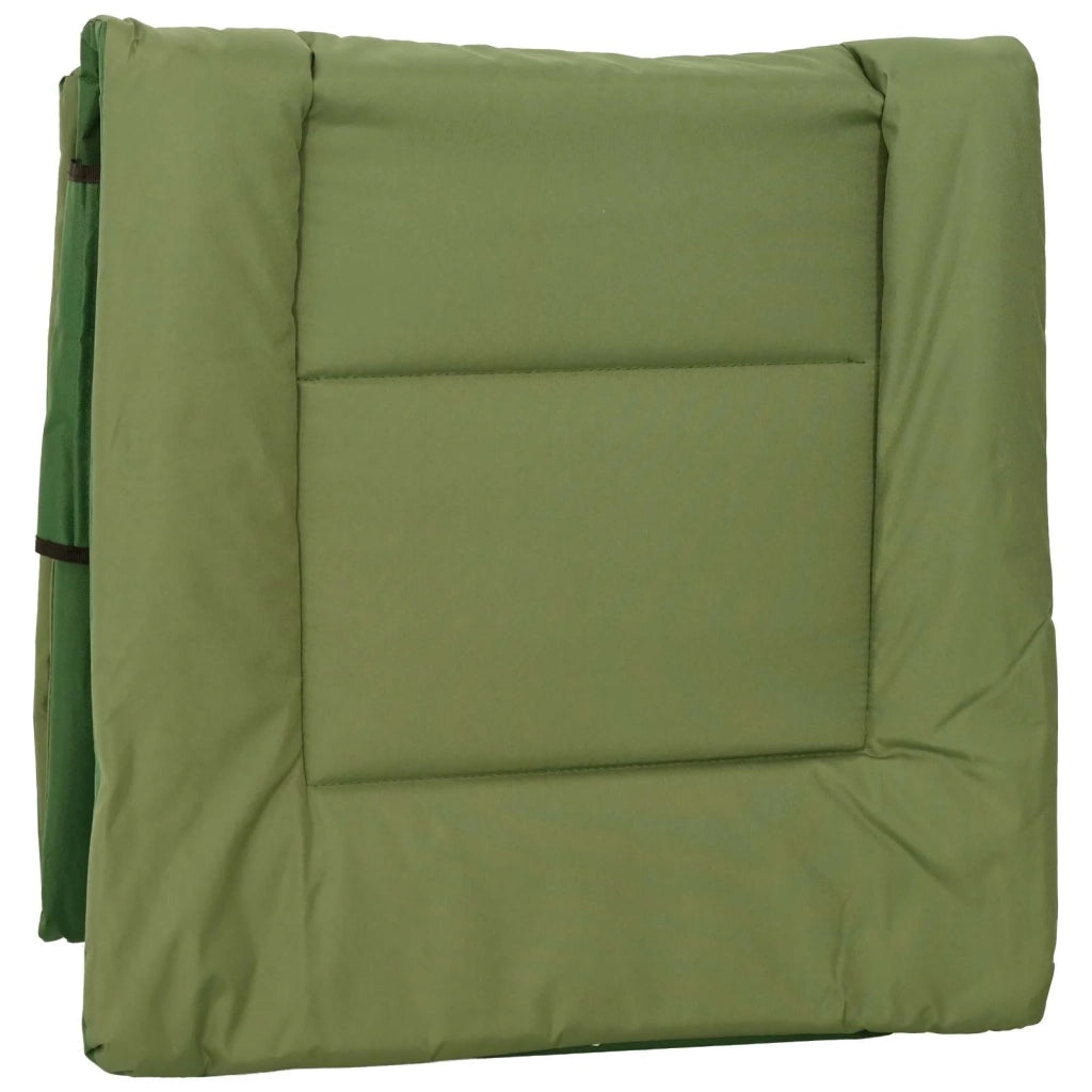Lettino prendisole pieghevole con cuscino Verde Scuro 42032382