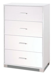 KIT MOBILE CASSETTIERA 4 POSTI H112 L70 P41 Cm FINITURA BIANCO FIAMMATO SARMOG 774k