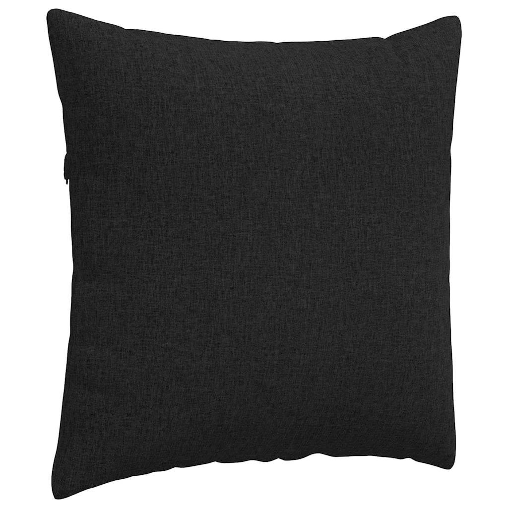 Cuscini da Divano 2 pz-Set di 2 Cuscini per Sofa Nero 60 x 60 cm Tessuto 209158