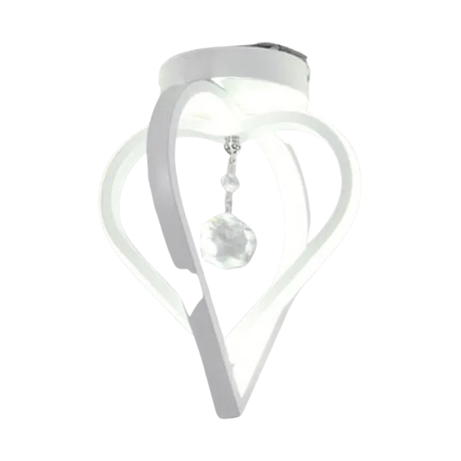 LAMPADA DA SOFFITTO CORRIDOIO DISEGN MODERNO CON CRISTALLO 22w 1760lumen ip20 LUCE CALDA 3000K