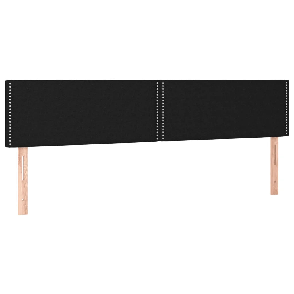 Letto a Molle con Materasso e LED Nero 120x190 cm in Tessuto 3270192