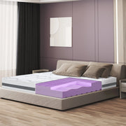 Materasso a Una Piazza e Mezza 125x210 cm a Media Rigidita' | Altezza 25 cm | Tessuto Anallergico e Traspirante | Proprieta' Ortopediche e Automodellanti | Prodotto in Italia