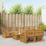 Set divani 9 pcs Naturale Legno di Acacia Massello