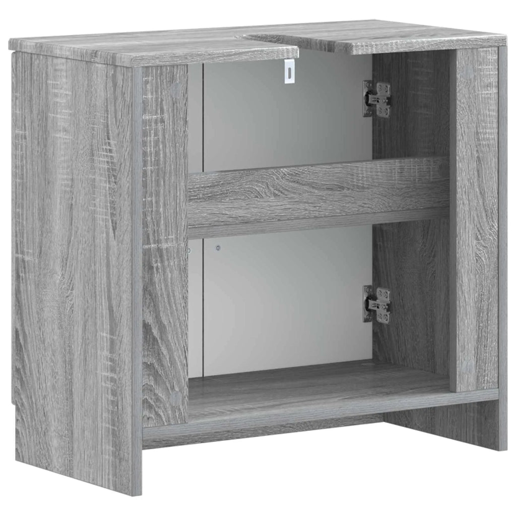 Armadio per Lavabo da Bagno UTRECHT Sonoma grigio 897671