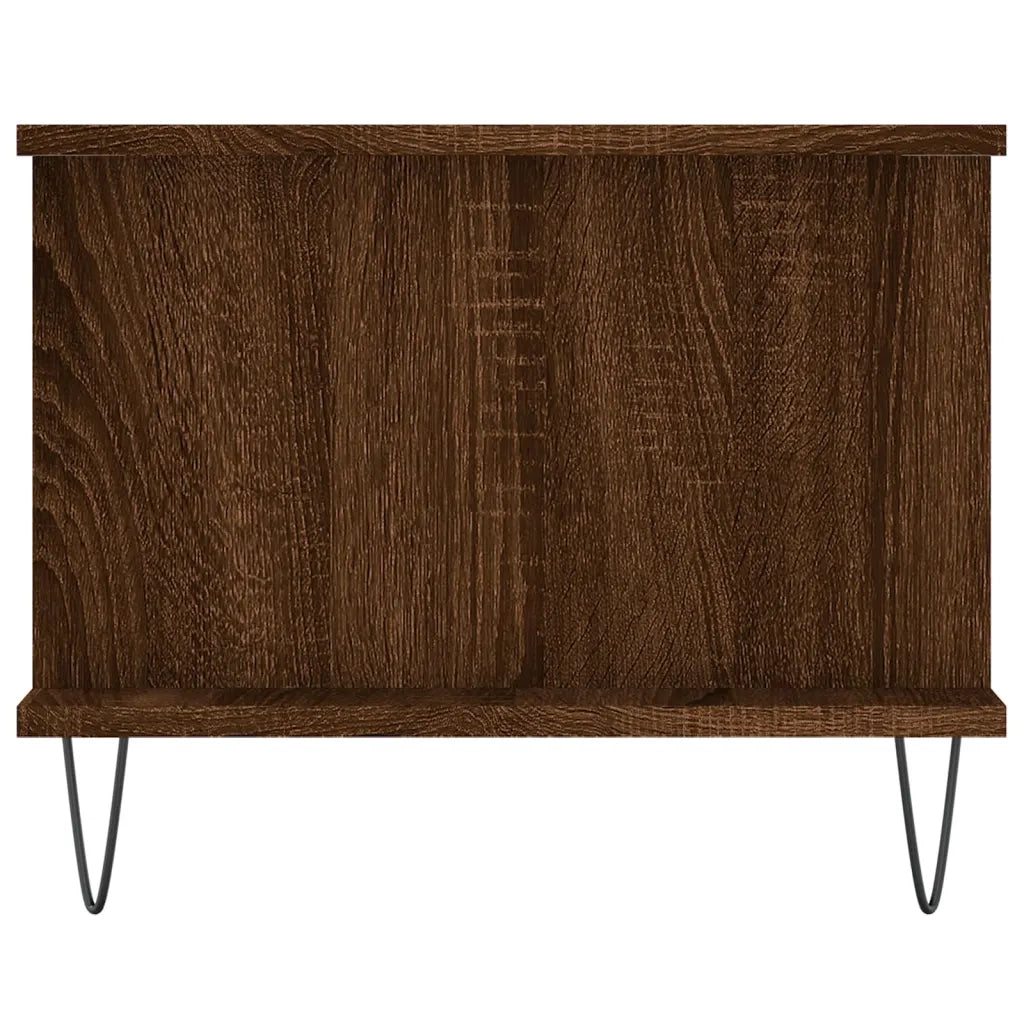 Tavolino da Salotto Rovere Marrone 90x50x40cm Legno Multistrato 829491