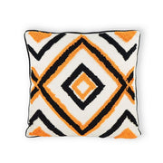 Cuscino ricamato con motivo geometrico 45x45- Tribal