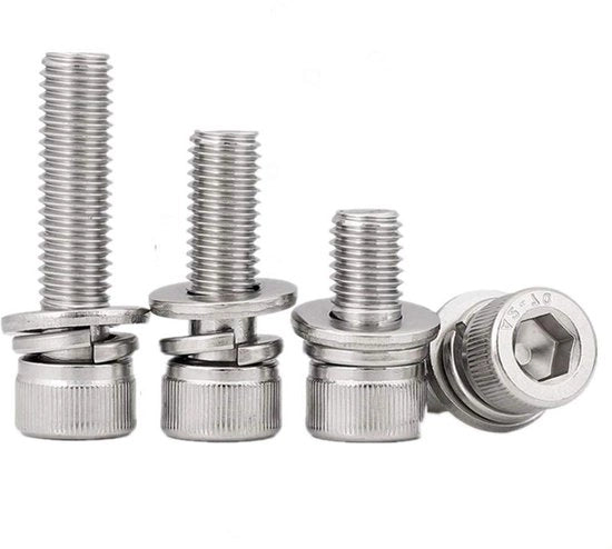 Viti a cilindro - M3 x 18 mm (50 pezzi) acciaio inossidabile argentato