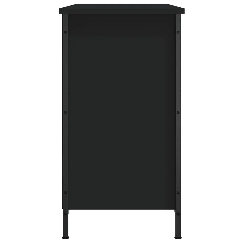 Mobile Porta TV Nero 100x35x65 cm in Legno Multistrato