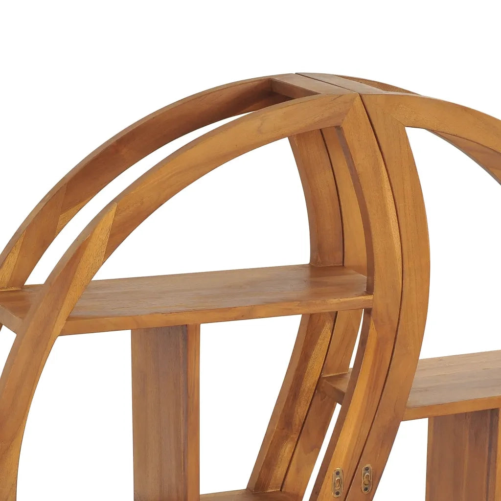 Mensola Yin Yang 100x20x100 cm in Legno Massello di Teak 320772