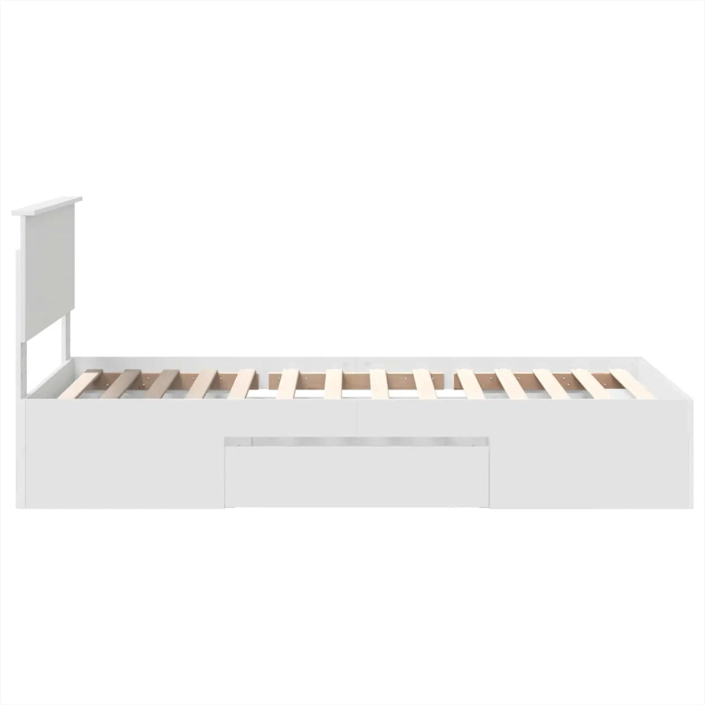 Struttura del letto Bianco 90 x 200 cm Legno multistrato 3408802