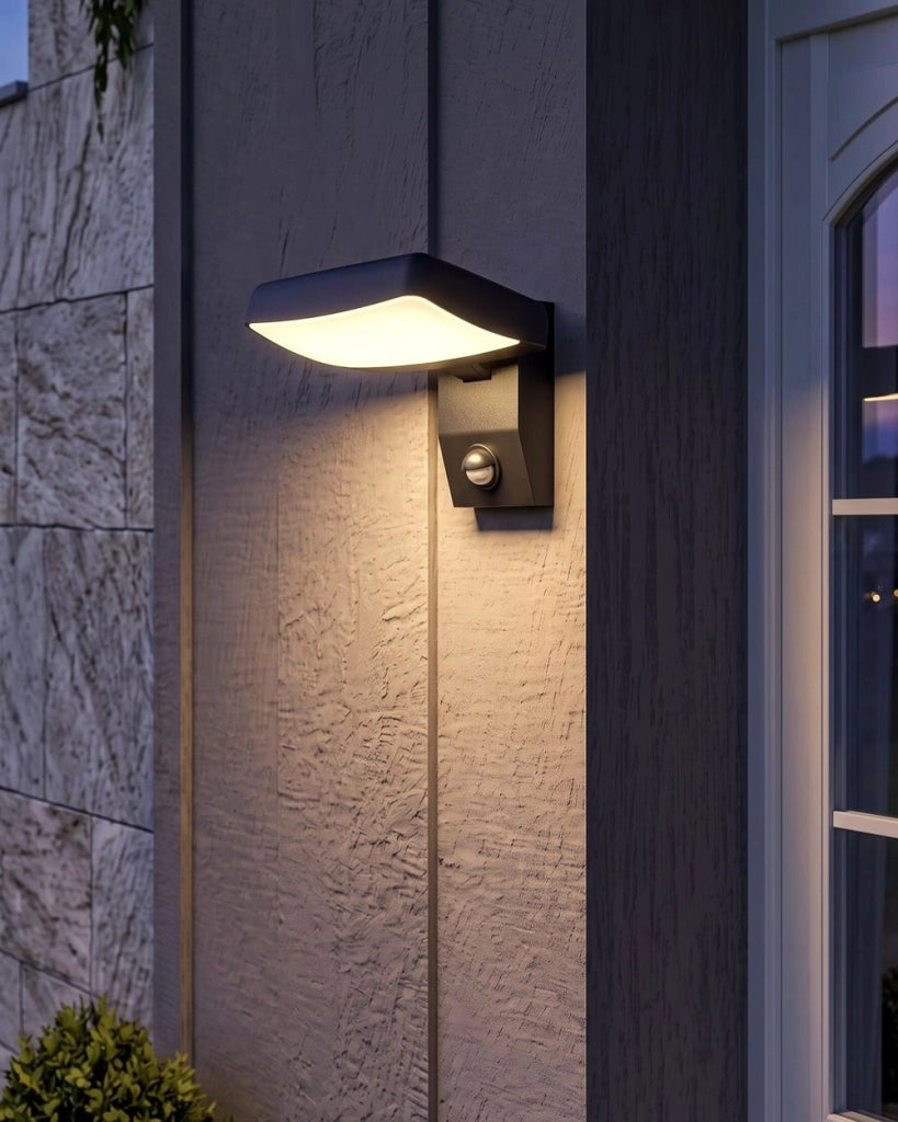 Lampada LED da Parete per Esterni in Alluminio Nero Design Moderno