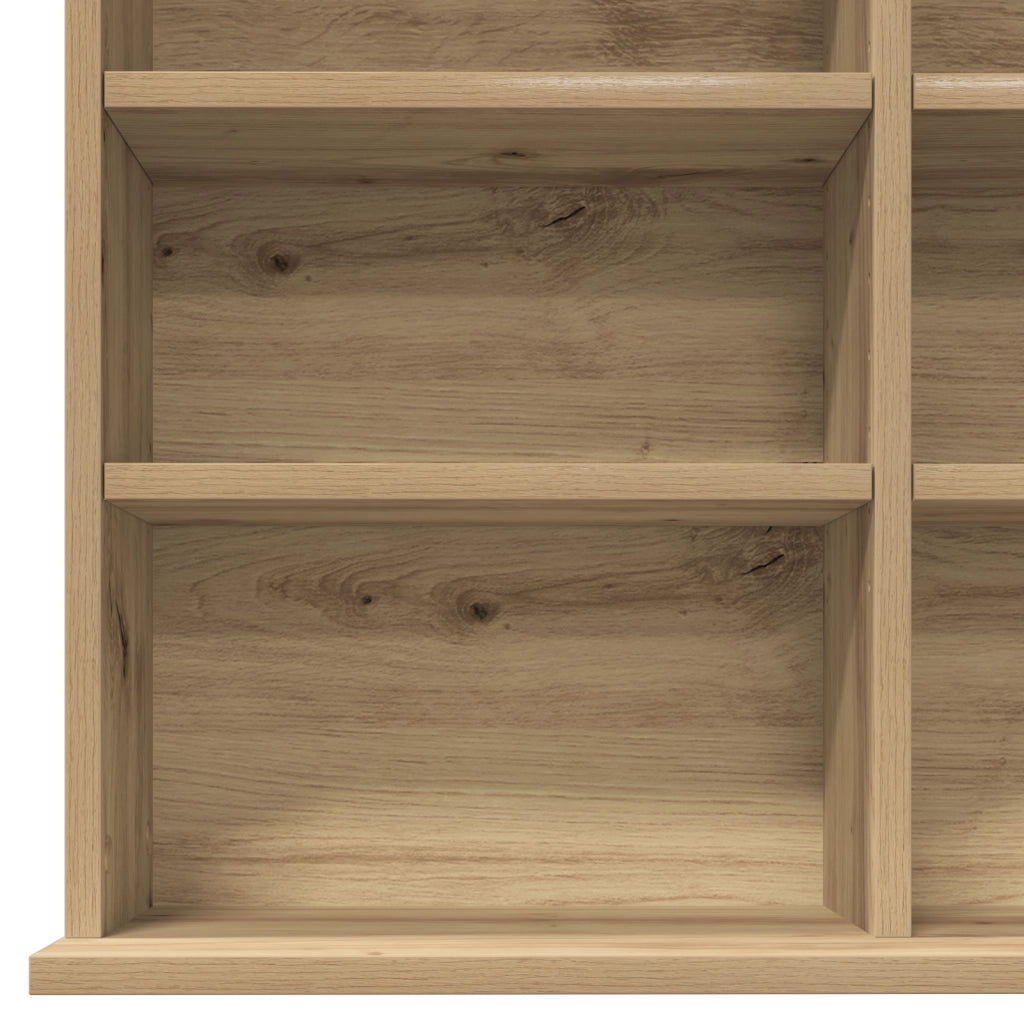 Mobile per CD in Rovere Artigianale - 101x23x177.5 cm Realizzato in Legno Ingegnerizzato
