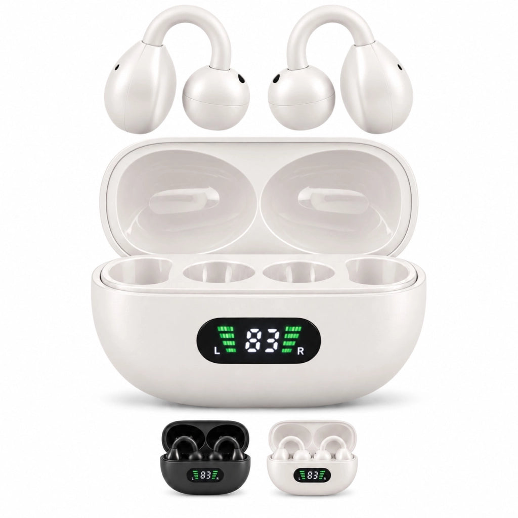 AURICOLARI WIRELESS BLUETOOTH TWS HI-FI STEREO CON DISPLAY LED ALLPRESS AS-08609