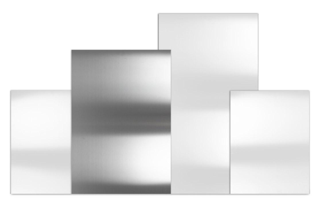 Tagliere Spianatoia per Alimenti 80x55 cm in Acciaio Inox Alimentare Lisa Luxury Plan