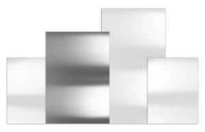 Tagliere Spianatoia per Alimenti 80x55 cm in Acciaio Inox Alimentare Lisa Luxury Plan