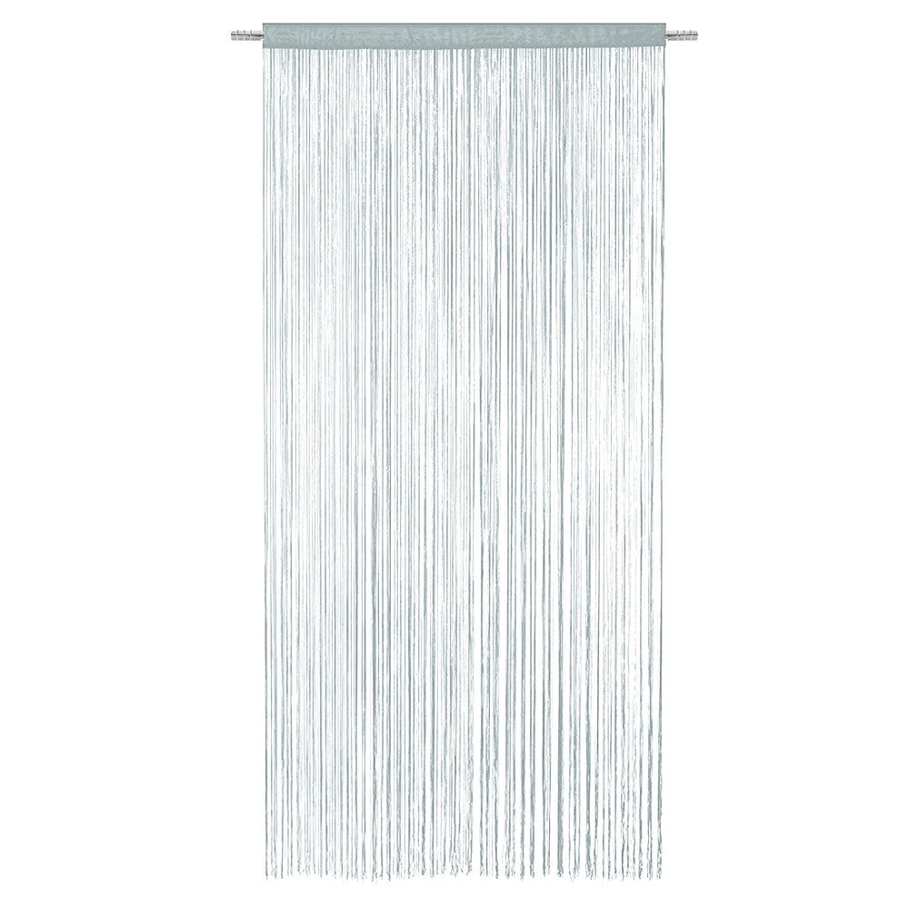 Tenda a Fili Elegante Per Porte Finestre Pannello 100x200 Cm Divisorio Camere Stanze Ambienti Grigio