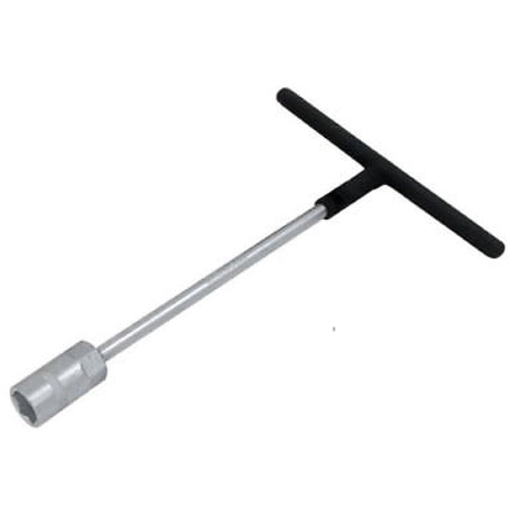 Trade Shop - Chiave Con Impugnatura A T 11mm Con Bussola Esagonale Profonda Manico Soft Grip -