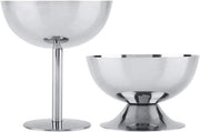 Bowl di Servizio per Dessert, Sorbetto, Panna e Frutta in Acciaio Inossidabile