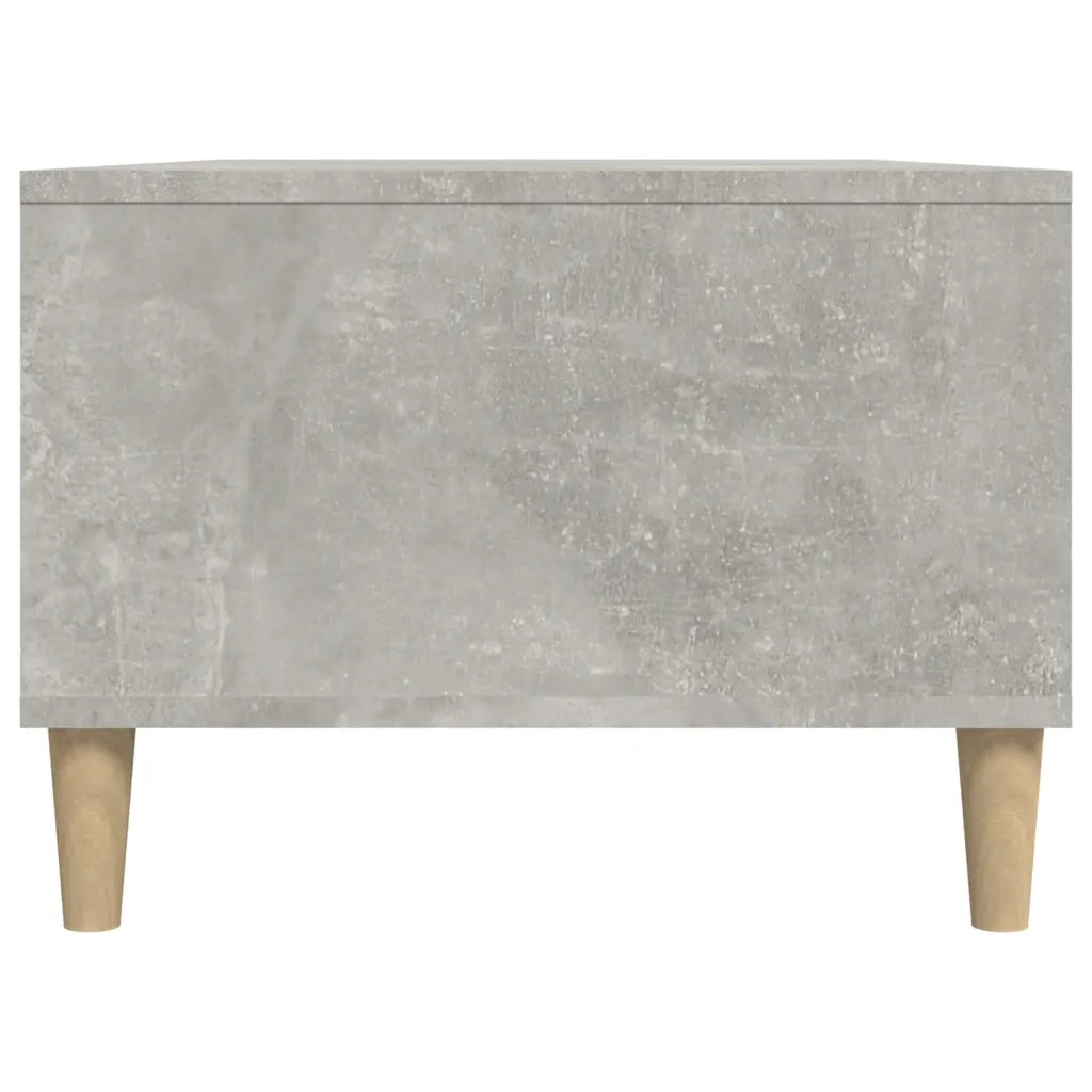 Tavolino Salotto Grigio Cemento 90x50x36,5 cm Legno Multistrato 821064