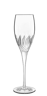 Set 4 Calici Bicchieri Prosecco Champagne in Vetro Diamante 22 cl Luigi Bormioli