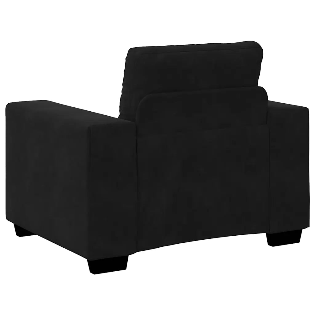 Divano Sedia Nero 60 cm Velluto