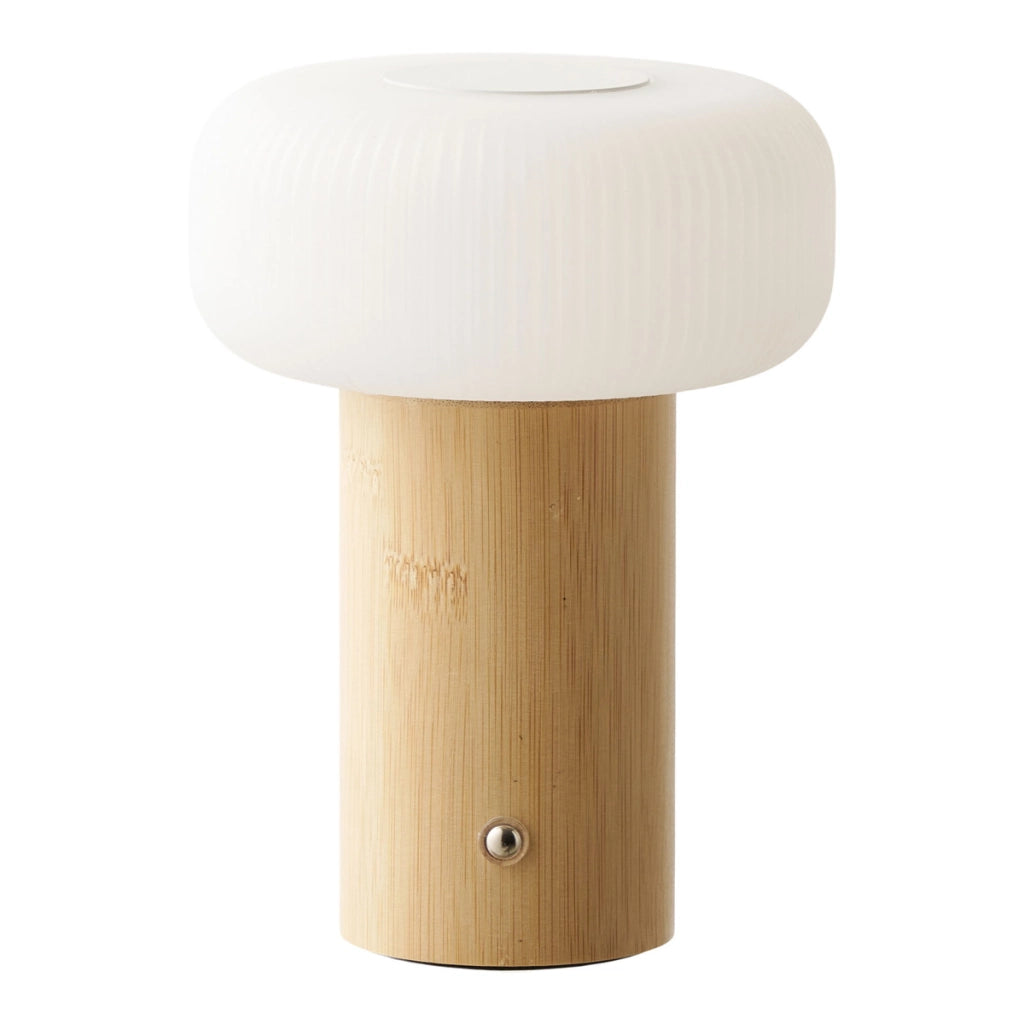 Lampada da Tavolo Stafford, Marrone, Bamboo, 13,5x13,5x18 cm