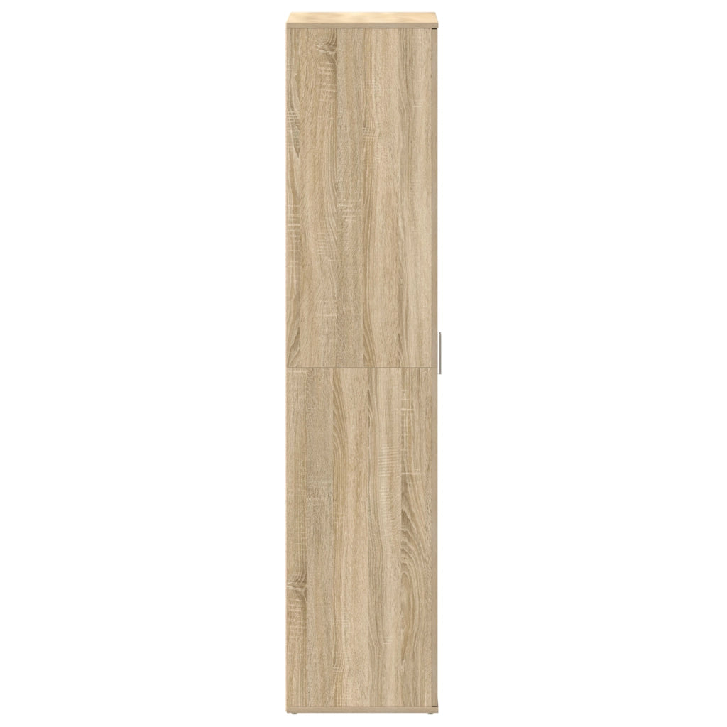 Mobile per Scarpe Quercia Sonoma 80x39x180 cm Legno Ingegnerizzato