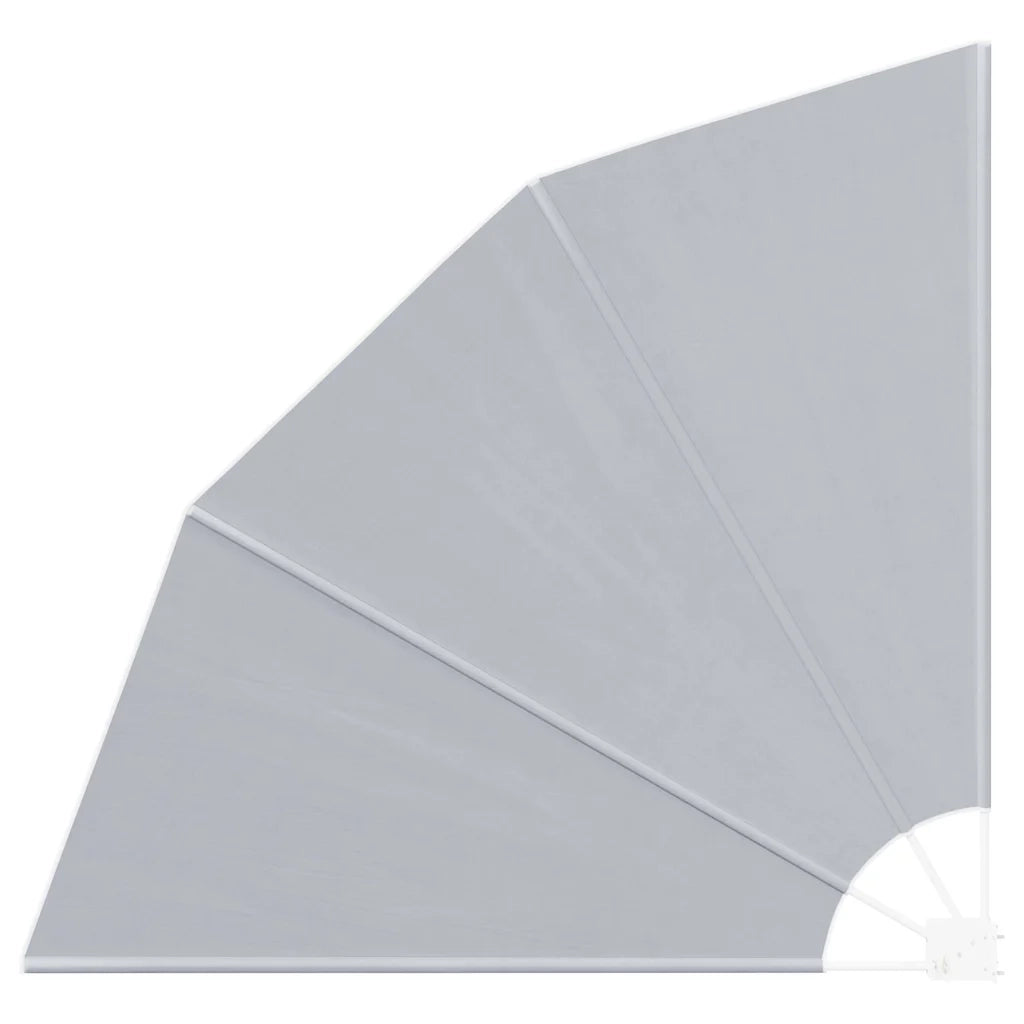 Schermo di Privacy per Balcone Grigio 160 x 160 cm Poliestere 42000944