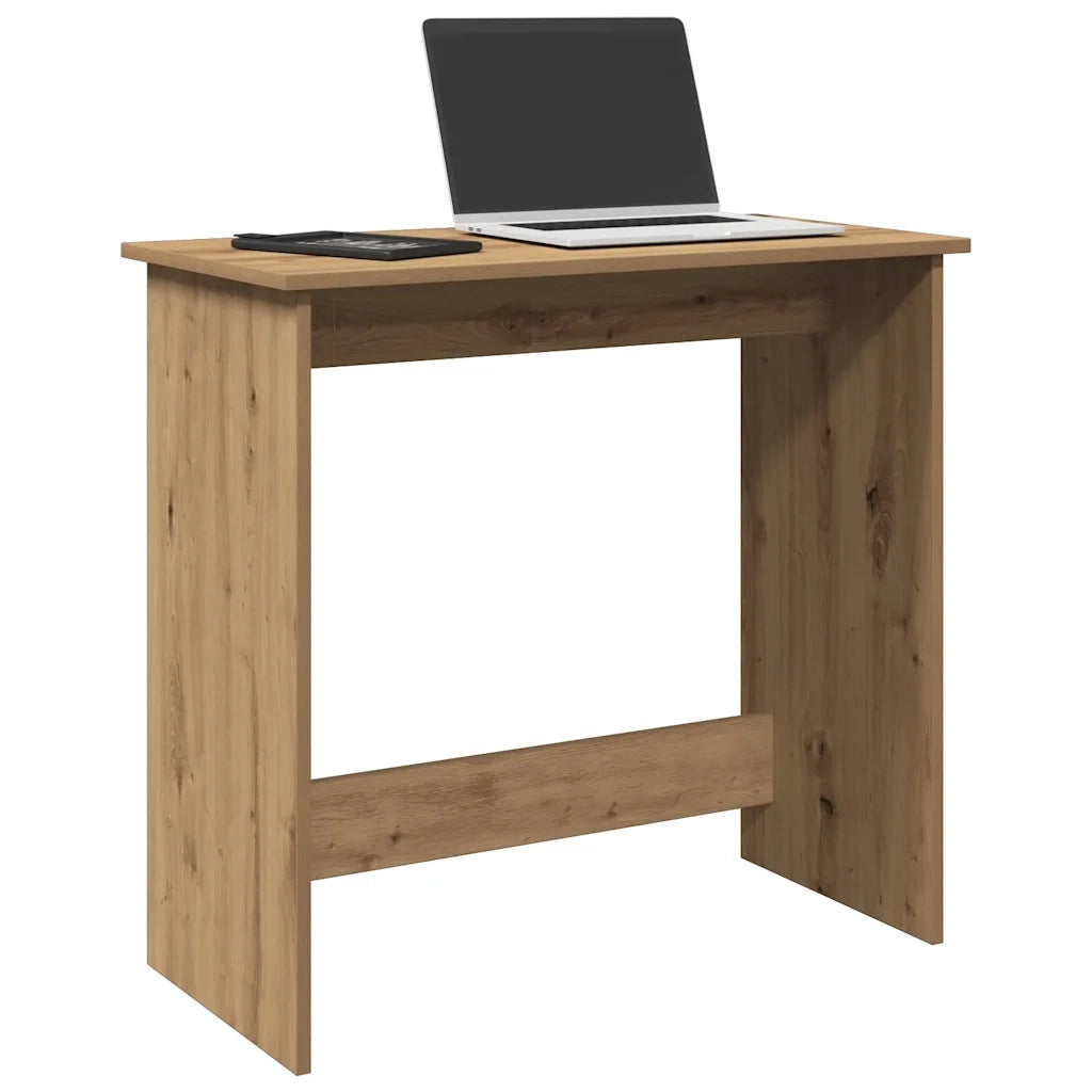 Scrivania Rovere Artigianale 80x40x75 cm in Legno Multistrato 860462