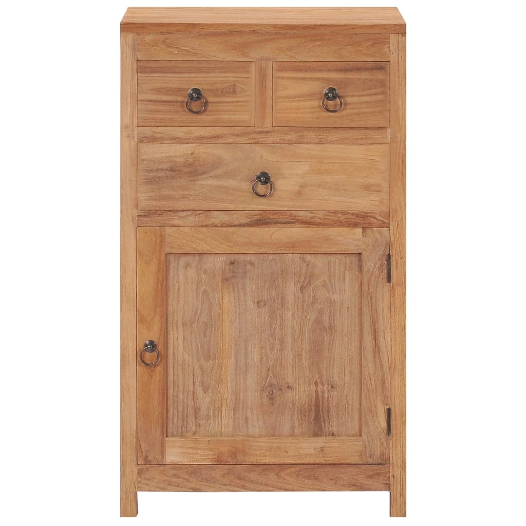 Credenza cassettiera cassettiera mobile contenitore organizer cucina soggiorno soggiorno 50 x 30 x 90 cm legno massello di teak marrone 02_0029584