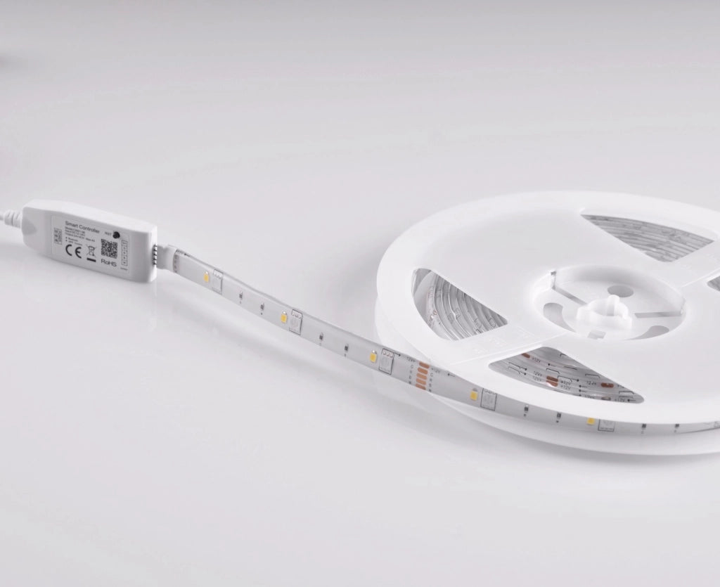 Striscia LED WiFi 2m RGB+4000K IP65 Tuya kit Polux