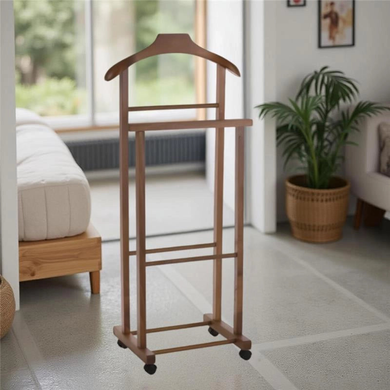 MAURY'S DOPPIO INDOSSATORE DA CAMERA COLORE NOCE LEGNO DI FAGGIO 43 X 33 X 105 H