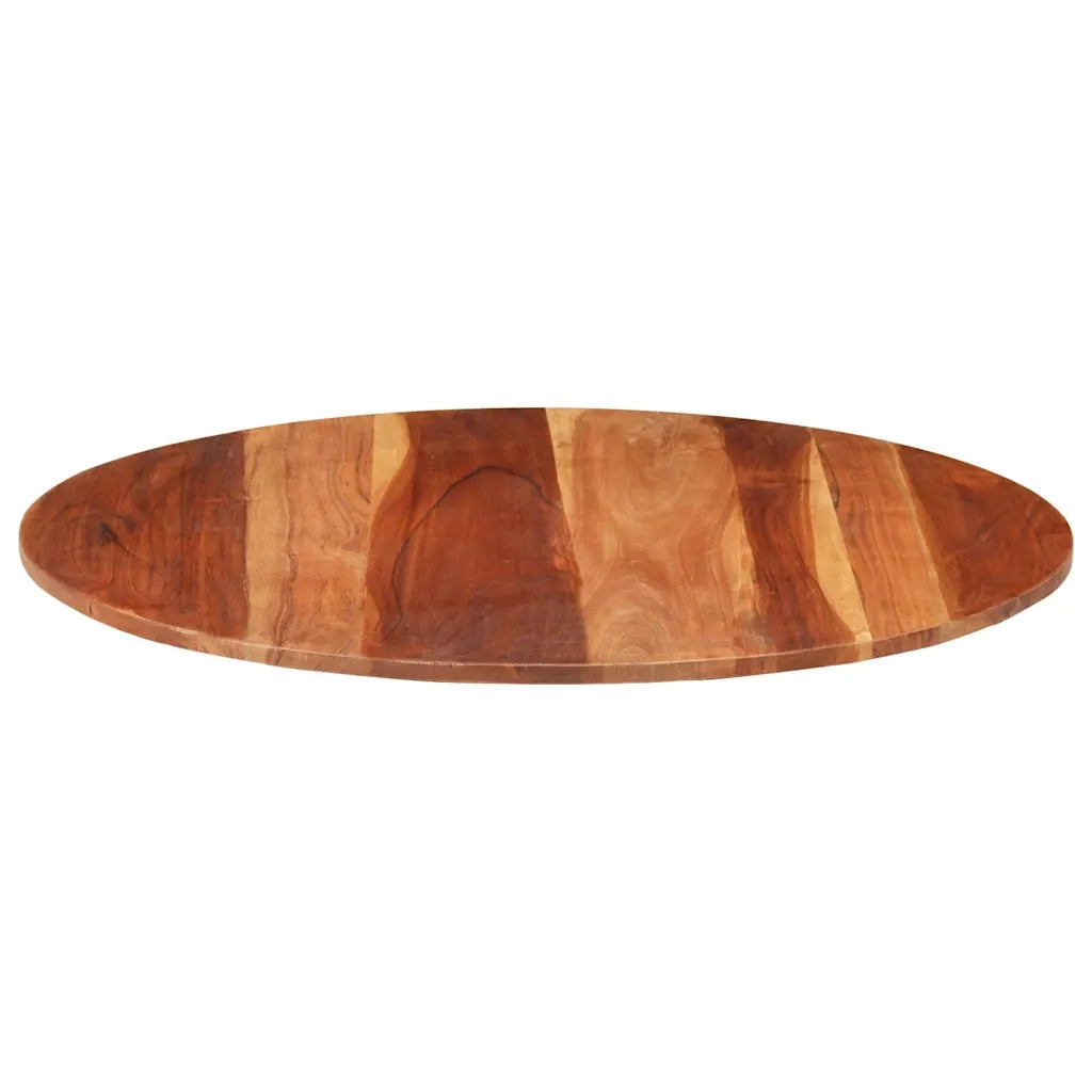 Piano Tavolo in Legno Massello di Acacia Rotondo 15-16 mm 80 cm 285971