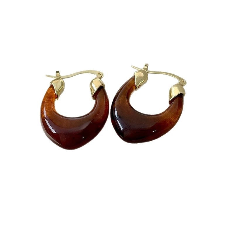 Nuovi orecchini vintage a forma di U di Maillard Earrings