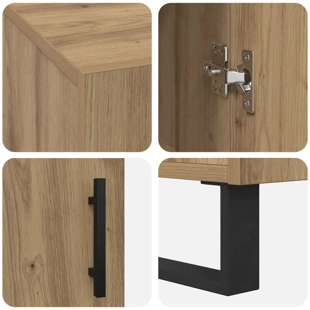 Scrivania rovere artigianale 140 x 50 x 75 cm Legno multistrato