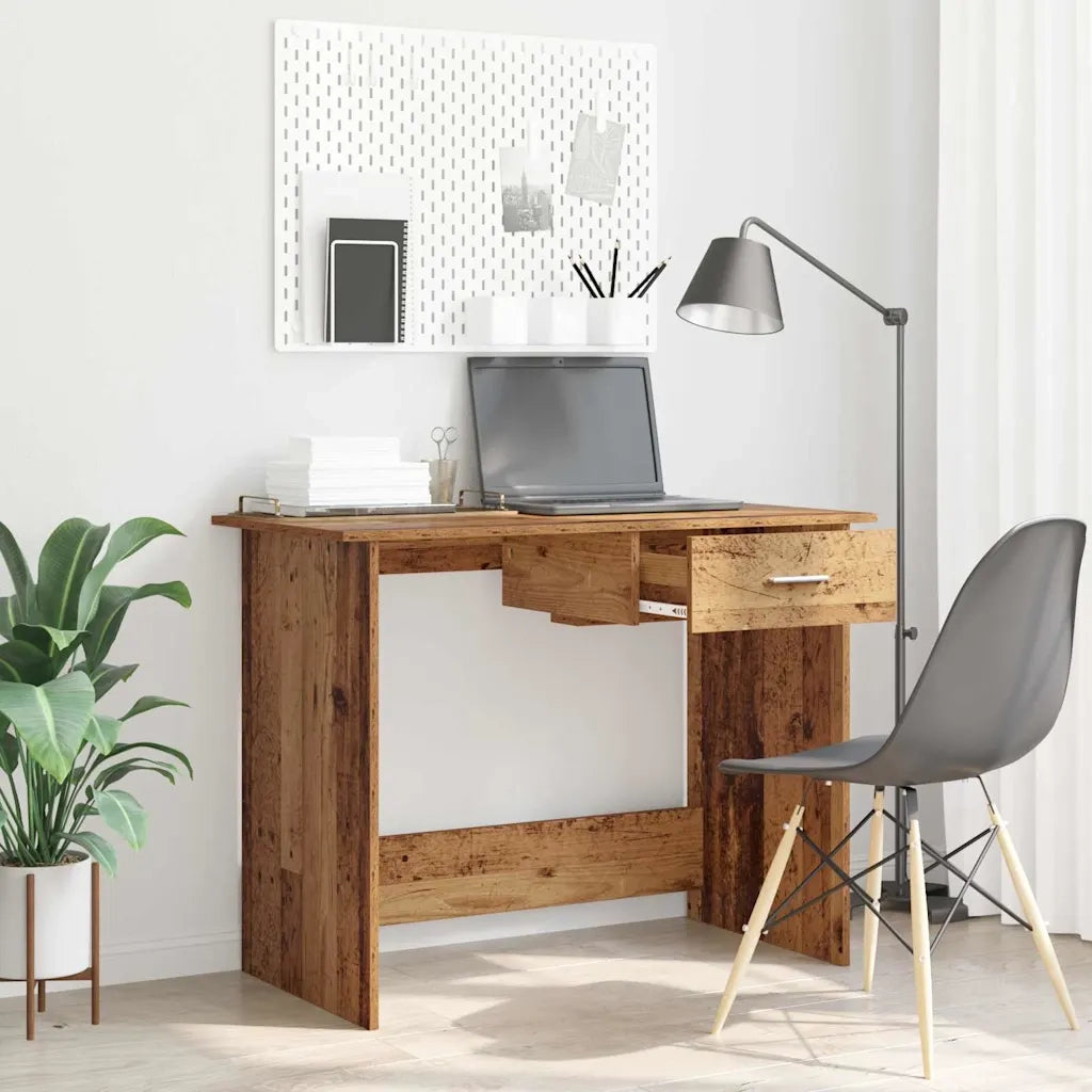vidaXL Scrivania Legno antico 100 x 50 x 76 cm Legno multistrato