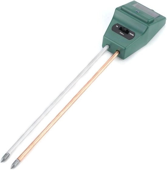 Sensore di umidità- pH- luce per il suolo - Misuratore di umidità del suolo per giardino - Ideale per piante e fiori - Facile da utilizzare - Sensori di misura per...