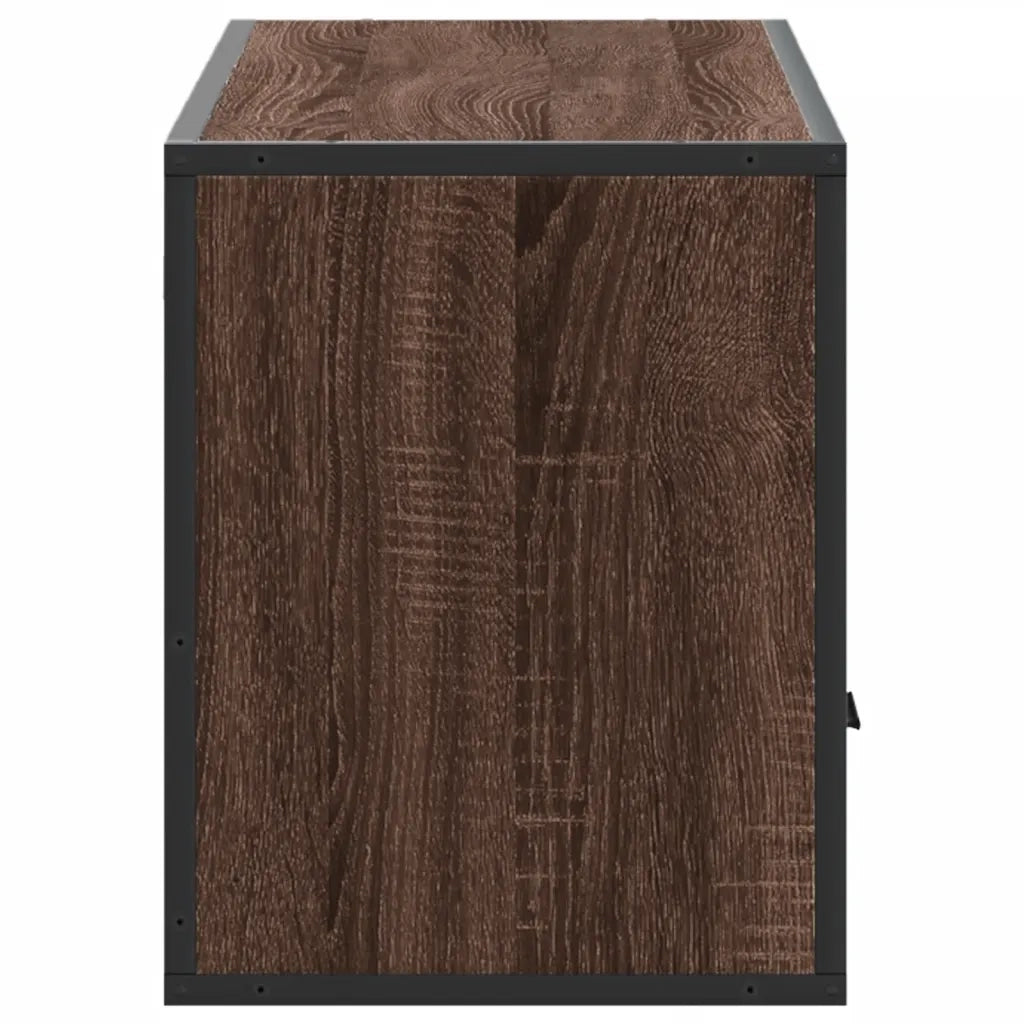 Mobile TV Rovere Marrone 100x31x39,5 cm in Truciolato e Metallo