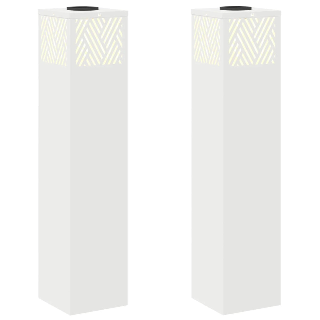 Faro LED solare per sentieri 2 pz Bianco CFW6514751