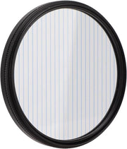 Filtro a Streak Blu con Effetti Speciali - Lente Anamorfica in Vetro Ottico con Cornice in Alluminio - 62mm 67mm 72mm 77mm - Accessorio Fotografico Ideale.