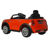 Macchina Elettrica per Bambini 12V con Licenza Mini Cooper Cabrio Rossa