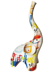 Decorazione Casa Ufficio Elefante in Ceramica Lucky Color 34,5 cm