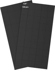 Stippe Magnetici/Sfere Magnetiche Autoadesivi Quadrati | 100 Pezzi 20 mm x 20 mm | Autoadesivi | Per Hobby e Frigoriferi (MDS20100)