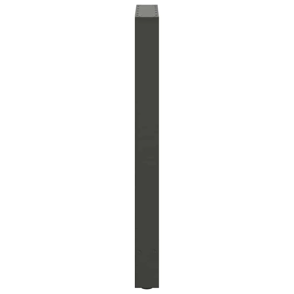 Set di 2 gambe robuste per tavolo da bar dal design moderno 50 x 90-91 cm acciaio antracite 02_0057570