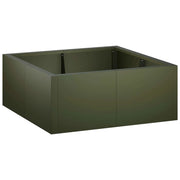 Muro di contenimento 4 pz 100 x 100 x 30 cm Acciaio Verde Oliva 3449201