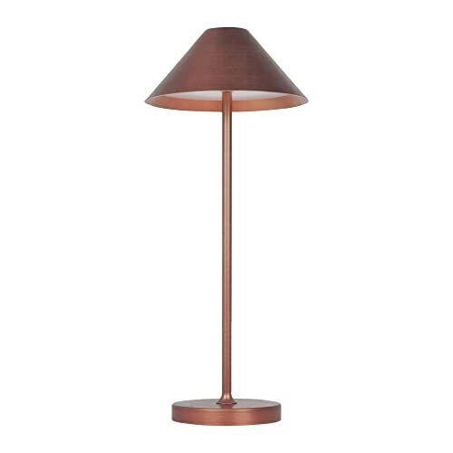 GBC Lampada da Tavolo Liberty Rame in Alluminio Ricaricabile 3W 3000k