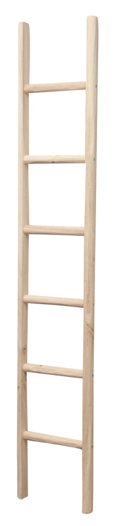 Biscottini Scala in legno grezza L36XPR5,5XH200 cm. Made in Italy