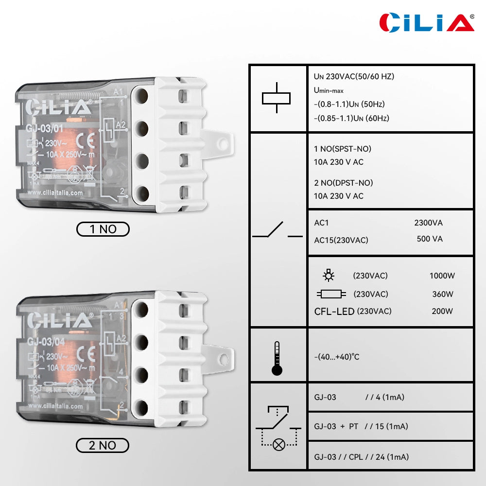 Rel¨¨ Interruttore Impulsivo 230V 10A ¨C Xylo ¨C Contatti 1NO