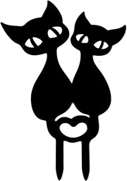 Decorazione per Giardino a forma di Gatto Silhouette - Ornamento Decorativo per il Tuo Spazio Esterno - Regalo Ideale per il Giardino